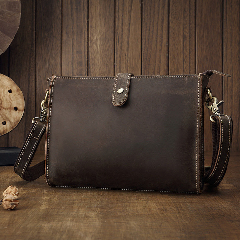 Linen Bag Bulk - Pochette en cuir véritable avec bracelet