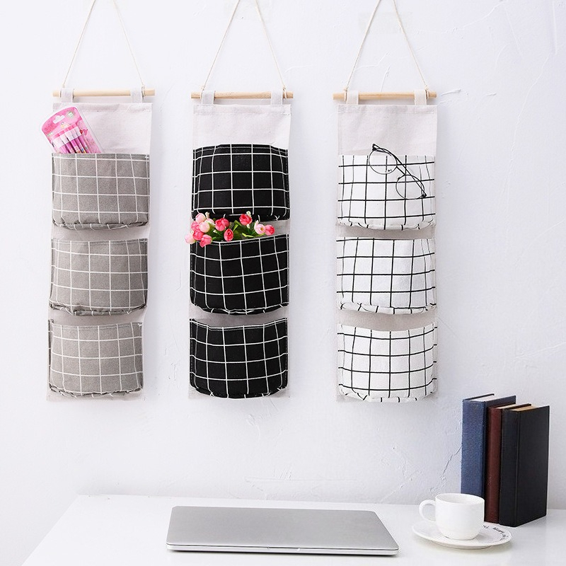 Linen Bag Bulk - Sac de rangement suspendu en coton