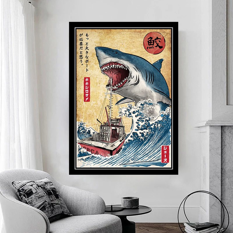 Affiches de mâchoires, peintur - Sustainable Living Eco Friendly avis et prix